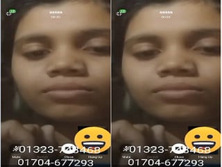 Amateur desi girl exposes herself for porn on call video chat.