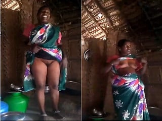 Tamil slut showing off her juicy breasts and snatch.