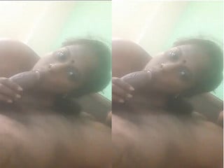 Part one: Desi wife sucking and blowing dick