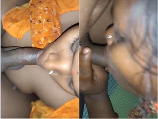 Porn: Amateur village wife gives blowjob, gets fucked