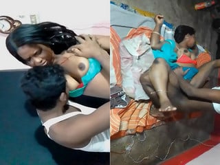 Villager wife gets fucked while squeezing her boobies