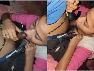 Amateur desi girl gives blowjob then gets fucked in part 2