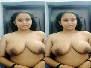 Big indian breasts on display by a young girl