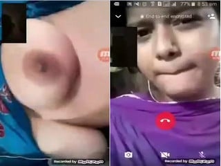 Boobs of desi girl on display for porn