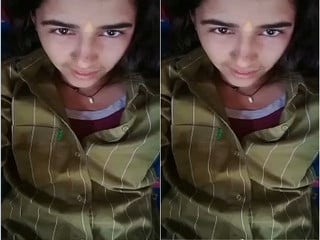 Part 3: Desi chick showing off her juicy puss and big tits
