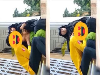 Indian village chick pleasing her man by boob suck.