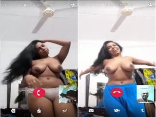 Indian desi girl exposing her breasts online.