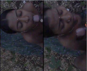 Blowjob and outdoor fuck with desi wife's dick.
