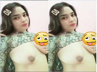 Nepali chick reveals big breasts