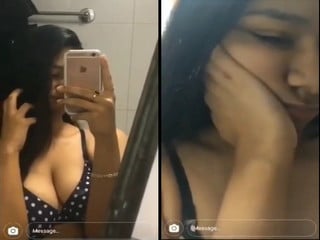 Indian chick filming her sexy selfies