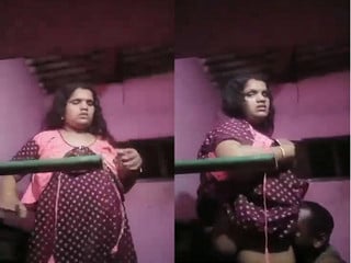 Horny hubby licks his desi bhabhis pussy