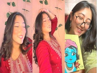 Indian girl finger herself