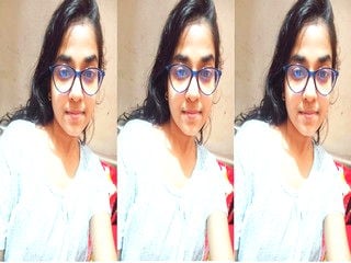 Indian girl strips and proudly displays sexy breasts for you.