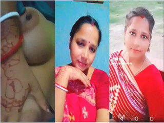 Indian sexy boudi exposes large tits and shaved pussy