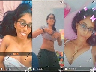 Tamil babe strips to show tits