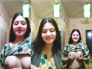 Sexy desi porn in the mall with big indian breasts
