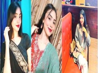 Desi porn: Girl touching her own sexy breasts