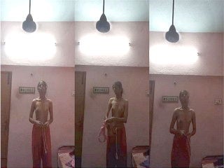 Cute desi girl exposes her boobies in this indian porn scene