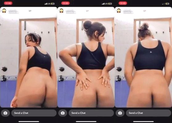 Desi indian girl showing off her ass