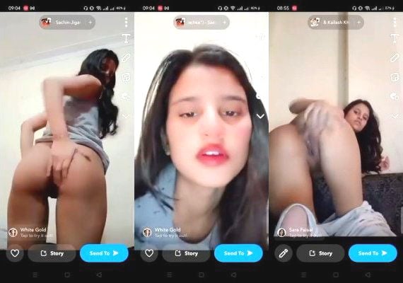 Sexy desi chick flashing her tight ass