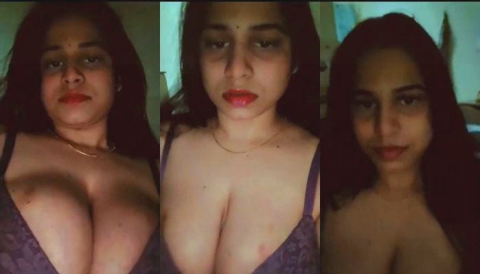 Part one of the desi girl stripping and showing off her breasts