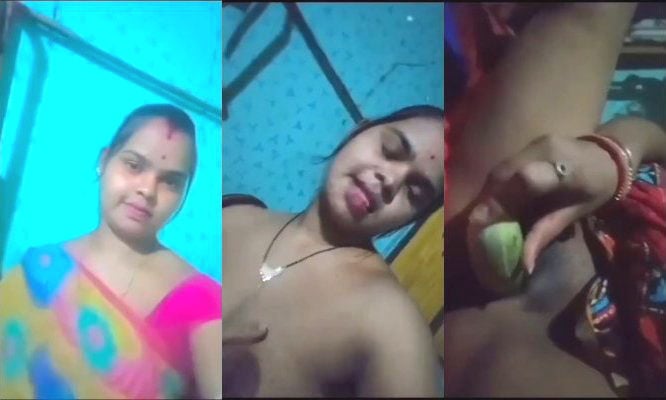 Amateur Indian bhabhi gets horny and masturbates
