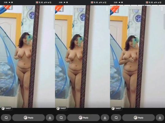 Indian girl filming herself naked