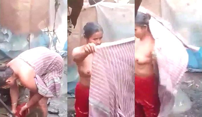 Indian bhabhi naked in shower