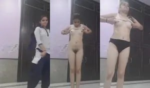 Hot indian girl shows off her nude body.
