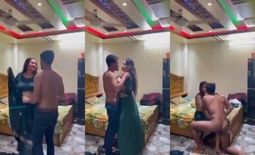 Sexy desi wife cheats on hubby, gives handjob to her lover