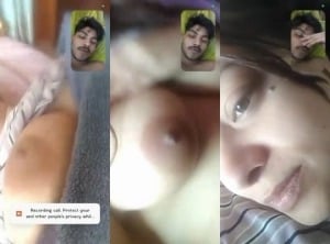 Sexy desi girl exposing her big boobs in a VC call