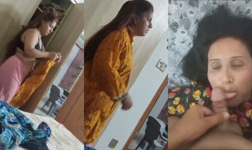 Blowjob from sexy desi wife
