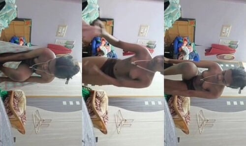 Nude desi chick filmed during private video