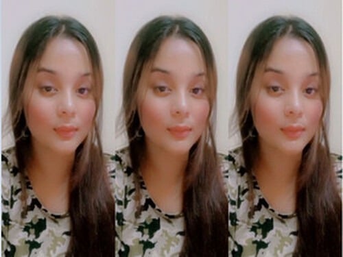 Cute Paki girl flashing her big breasts for the camera.