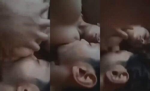 Porn: Desi amateur sucking on Lover's boob