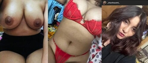 Horny indian girl flashing her breasts