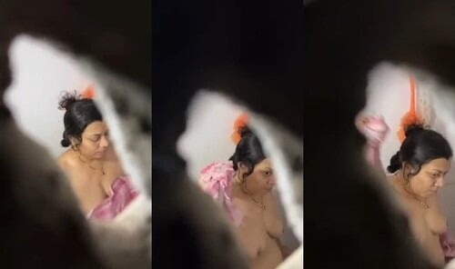 Amateur desi bath capture
