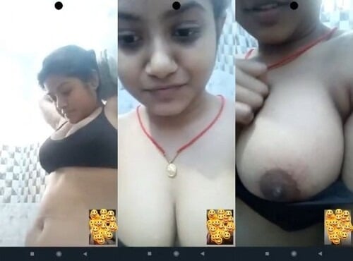 Big sexy desi chick flashing massive tits