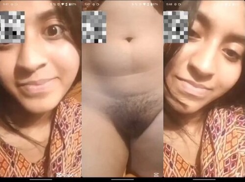 Girl from India showing off her sexy pussy