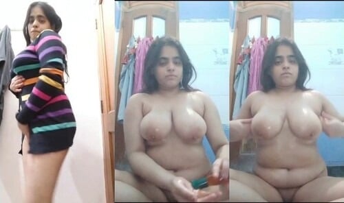 Big boobed indian girl in hot action