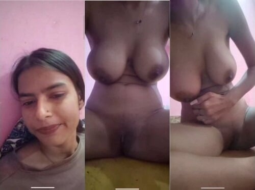 Desi indian girl shows off her cute body naked in a sex video.