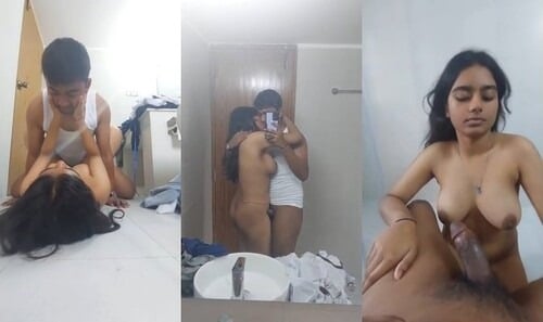 Porn: Desi cutie gives a blowjob then fucks