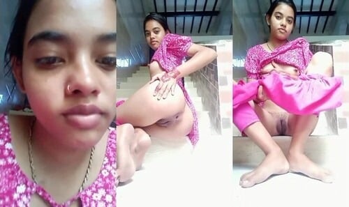 Vlg desi chick exposes herself in the raw.