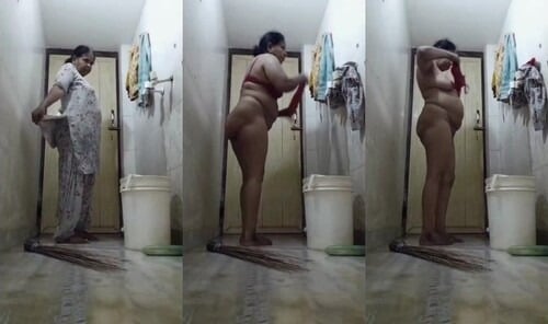 Indian aunty caught stripin