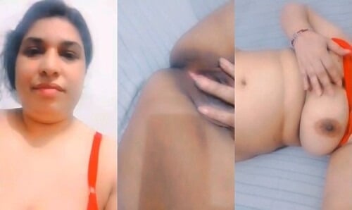 Nude desi milf spreads legs and masturbates with sex toys.