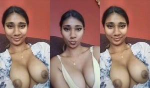 Horny amateur indian girl shows off in porn video