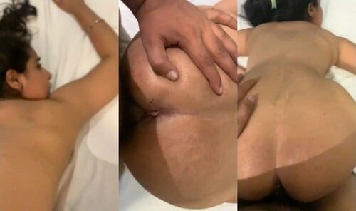 Cute desi chick gets fucked hard doggy-style