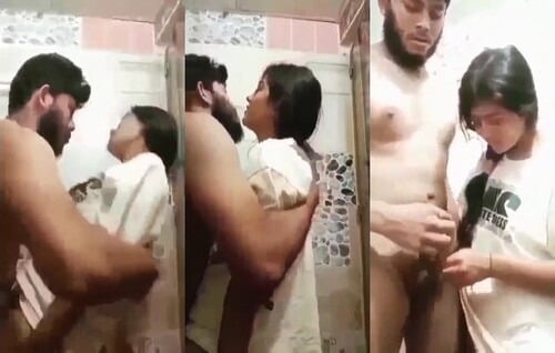 Desi porn in the bathroom