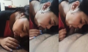 Girl sucks hot dick in horny desi sex