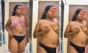 Cute desi babe takes a hot selfbooob pic